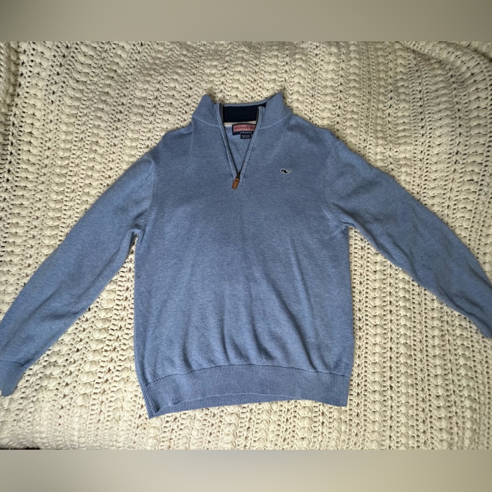 Vineyard Vines Boys L (16-18) quarter zip sweater/pull over